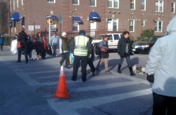 Kids and parents should be able to walk to school without speeding drivers jeopardizing their lives. Photo: Clarence Eckerson