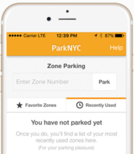 In Midtown Manhattan, motorists now have the convenience of paying for parking via the ParkNYC mobile app. Image: NYC DOT/Parkmobile