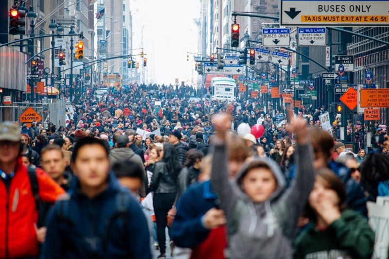 Thousands marched for women’s rights in NYC on Saturday. Photo: mathiaswasik/Flickr