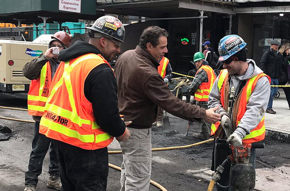Governor Cuomo was hands-on in his push to get Second Avenue Subway construction wrapped up by the end of 2016, but when it comes to funding the rest of the system, he's been MIA. Photo: Flickr/NYS Governor's Office