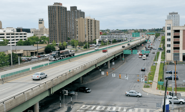Cuomo hinted last year that he favored highway removal, but in a state of the state address he backed away from the idea. Photo: Onondaga Citizens League