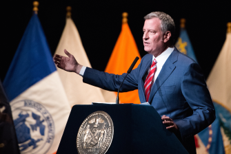 The de Blasio administration released its annual Vision Zero self-assessment this morning. Photo: Mayor's Office