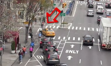 At mixing zones, turning drivers are required to yield to passing cyclists, but not enough do.