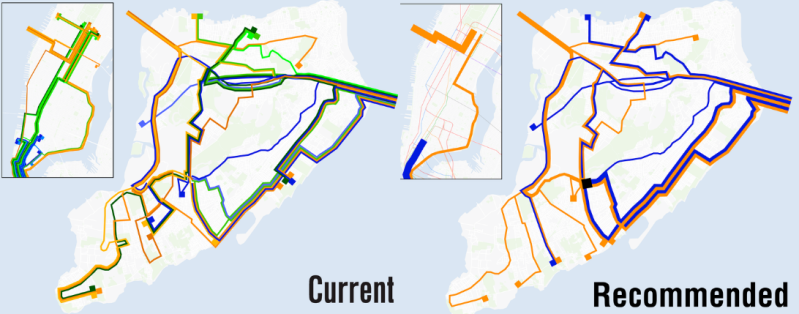 The MTA's overhaul of the Staten Island express bus network, set to take effect in 2018, will increase service frequency on key routes, simplify routes so buses make fewer turns, and reduce the number of stops in both Manhattan and Staten Island. Image: MTA