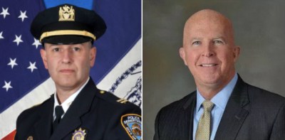 10th Precinct CO Captain Paul Lanot and NYPD Commissioner James O’Neill