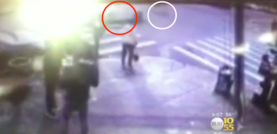 Jeremy Morales, shown in the white circle, was killed in Brooklyn by a driver who did not stop. Image via WCBS