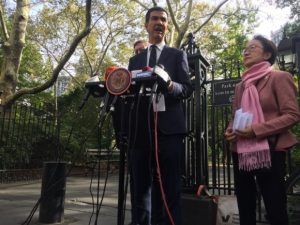 Council members Ydanis Rodriguez and Margaret Chin. Photo: David Meyer