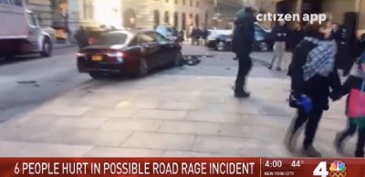 If the TLC driver who caused this crash has a medical condition that affects his ability to drive, the public needs to know if he’s still operating a cab. Image via WNBC