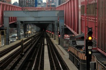 A timer signal on the Williamsburg Bridge.
