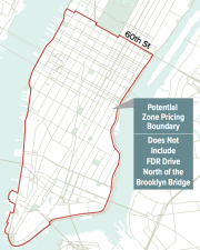 Gov. Cuomo wanted to start congestion pricing in 2021. Map: HNTB