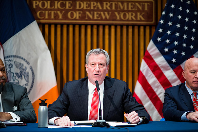 Mayor Bill de Blasio. Photo: Benjamin Kanter/Mayoral Photo Office