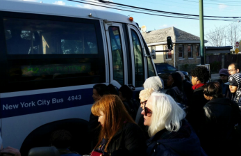 To Bill Colton, setting aside street space for faster, more reliable bus service is "anti-women." Photo: DOT