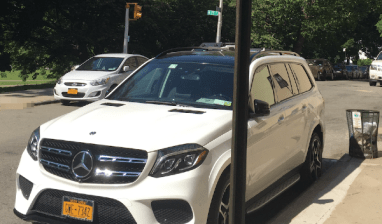 An out-of-the-way no parking zone next to the Inwood Hill Park playground has become a hotbed of public space theft for Street Cheats like this NYPD placard-holder.