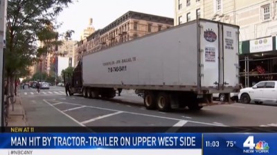 Video still of Thursday’s crash scene: WNBC