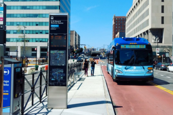 Select Bus Service -- pictured here on the Bx6 in the Bronx -- is getting tossed aside while the MTA works on its bus action plan. Photo: TransitCenter