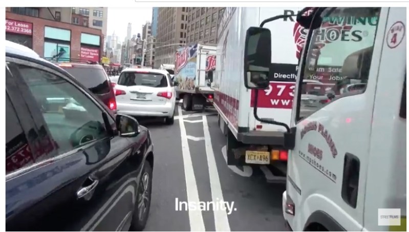 Streetfilm recently captured the catastrophe of Varick Street on a Friday afternoon. Photo: Clarence Eckerson Jr.