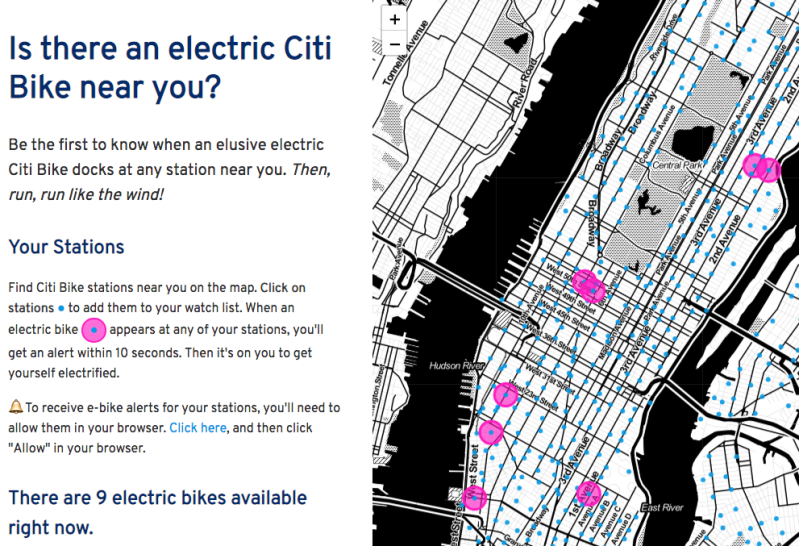 Screenshot from www.i-want-to-ride-an-electric-citi.bike/