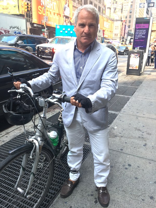 George Calderaro slowed down to go through red lights in a quiet residential area — and got more than $2,000 in tickets from the same NYPD officer!