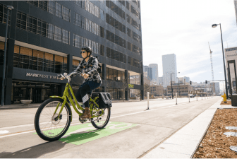 An e-bike rider. File Photo