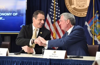 In happier times. File photo: Kevin P. Coughlin/Office of Governor Andrew M. Cuomo