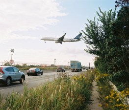 Johnson was crossing Rockaway Boulevard at Farmers Boulevard (arrow).