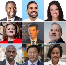 Meet your would-be Public Advocates: (top row from left) Jumaane Williams, Rafael Espinal, Nomiki Konst. (second row, from left) Melissa Mark-Viverito, Ydanis Rodriguez, Danny O'Donnell. (bottom row from left) Michael Blake, Ron Kim, Dawn Smalls