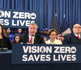 He puts up big signs, but undermines them frequently. Photo: Gersh Kuntzman