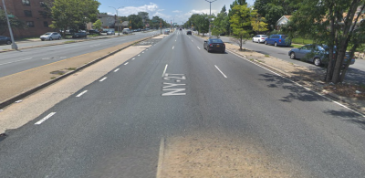 The scene of the crash. Photo: Google