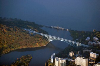 The Henry Hudson Bridge connects Riverdale with Upper Manhattan. Photo: Photo courtesy of MTA Bridges and Tunnels Special Archive
