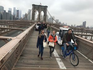 Not only was the center stripe faded, but pedestrian and biker silhouettes had faded from each side of the path. Photo: Gersh Kuntzman