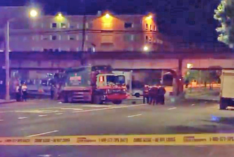 Boro Wide Recycling, whose employee killed a motorcycle rider after driving the wrong way, has racked up 34 camera violations. Photo: WABC7