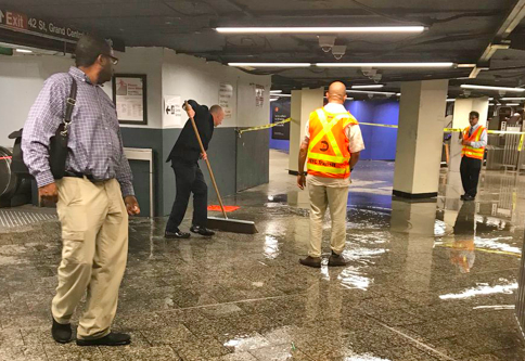 NYCT President Andy Byford may have more time for sweeping water out of stations, if a proposed MTA reorganization plan is accepted.
