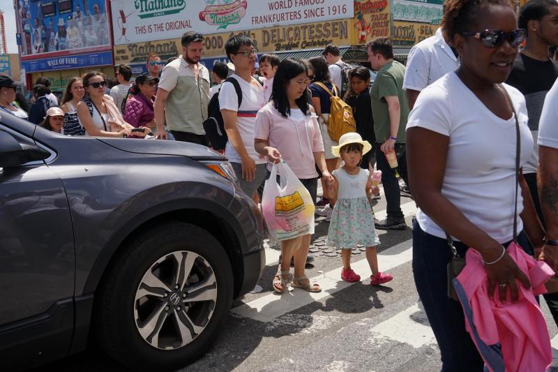 Images like this remind us of how much road space we set aside for cars at the expense of people. Photo: Bess Adler
