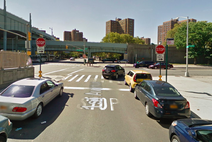 A Google image of the crash scene — from the driver's perspective — clearly shows that the attempted turn was illegal. Photo: Google