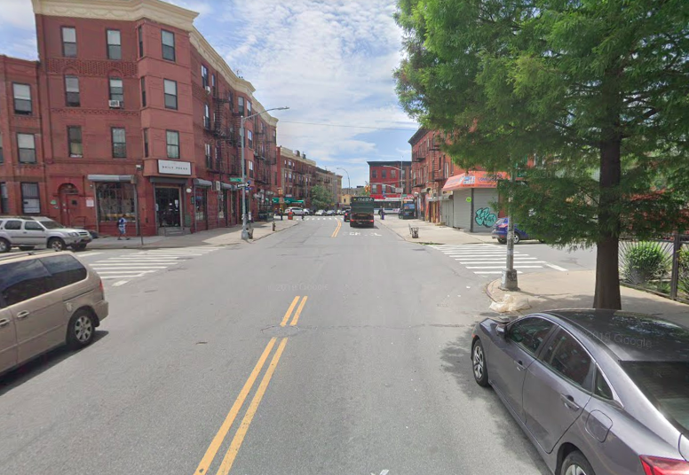 There is no crosswalk at the spot where the pedestrian was struck. Photo: Google