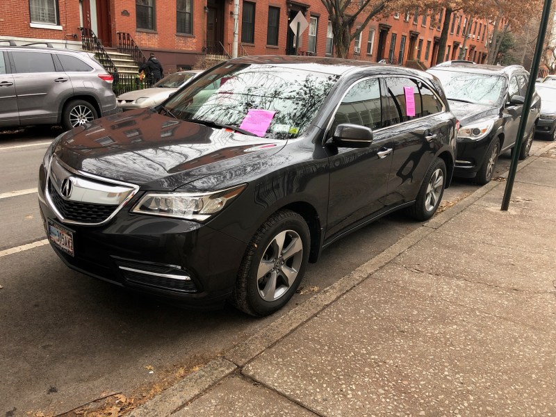 Don't steal teachers' stolen parking at PS 261 in Brooklyn! Photo: Vince DiMiceli