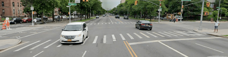 The intersection of 18th Avenue and Ocean Parkway. Photo: Google