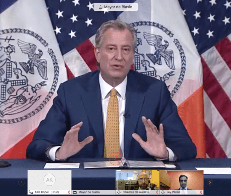 The mayor on Monday.