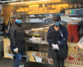 Evelia's Tamales, an immigrant-owned food truck, has tried to keep its business alive during the pandemic. Photo: Street Vendor Project