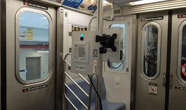 Critter Killer: The MTA's new ultraviolet lamps flash to obliterate the coronavirus. Image: MTA