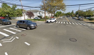 This is the crash scene, from the perspective of the killer driver. Photo: Google