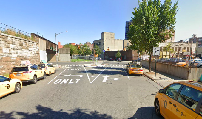 Add a double-parked car to this image and you have the makings of a disaster. Photo: Google