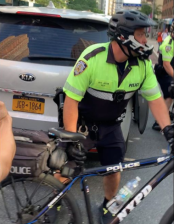 Plainclothes cops from the NYPD warrant squad dragged a protestor into this van on Tuesday. Photo: @naptimehacker via Instagram