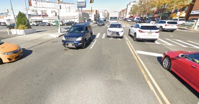 College Point Boulevard at Avery Avenue is a chaotic mess. Photo: Google