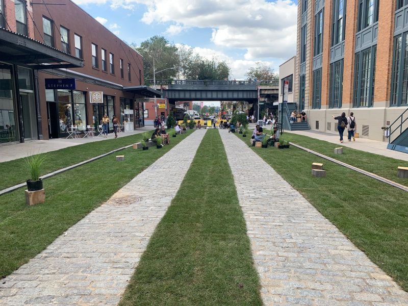 The Meatpacking Business Improvement District turned Little West 12th Street between Washington and Greenwich streets into a true open street. File photo: Gersh Kuntzman