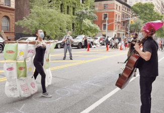 When cars are banished, culture can flourish, as this Time Lapse Dance performance on the Upper West Side shows. File photo: Clarence Eckerson Jr.