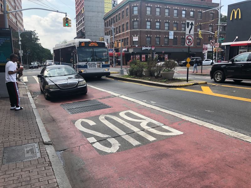 Jamaica Avenue, where the city will finally move ahead with a busway. File photo: Adam Light