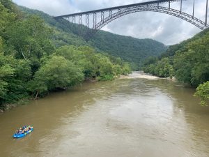 The New River near Fayetteville, West Virginia.