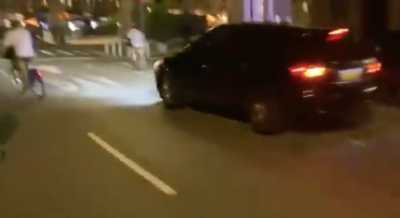 Cops say Victor Kent was driving this black SUV when he targeted human beings in a Black Lives Matter protest.
