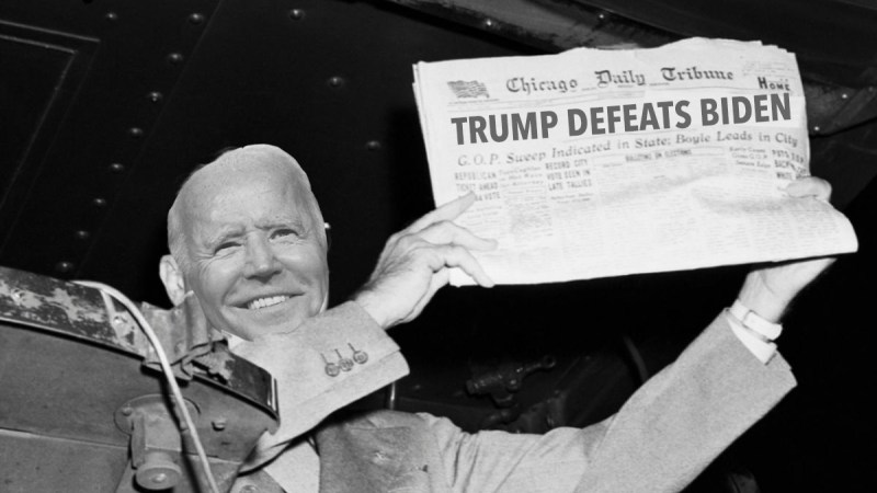 Given how depressed Democrats were on Tuesday night (especially after President Trump declared victory), this Photoshopped image indicates where this whole thing might be headed.